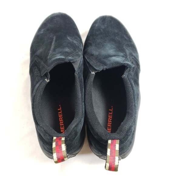 Merrell Mens Size 10 Wide Slip-On Shoes Black Suede Trail Hiking - Picture 7 of 9